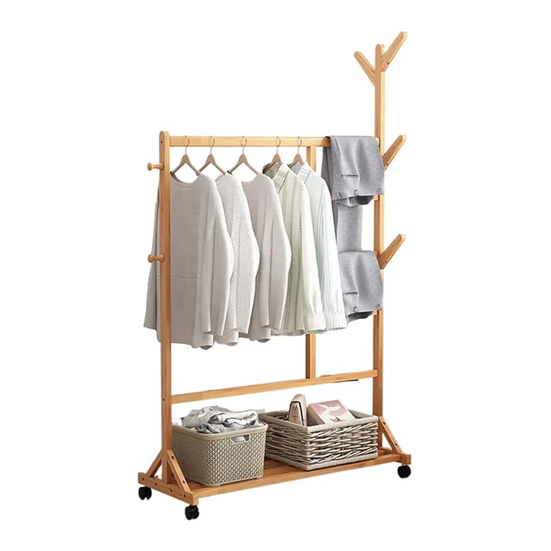 Langlebige Display unabhängige Kleiderbügel Finishing Wohnraum Bambusbeschaltkleiderbügel beenden